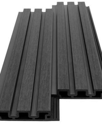 WPC PANEL 2ης ΓΕΝΙΑΣ ΜΕ 3D ΠΗΧΑΚΙΑ 25/147.5mm D.GREY 5570 NewPlan