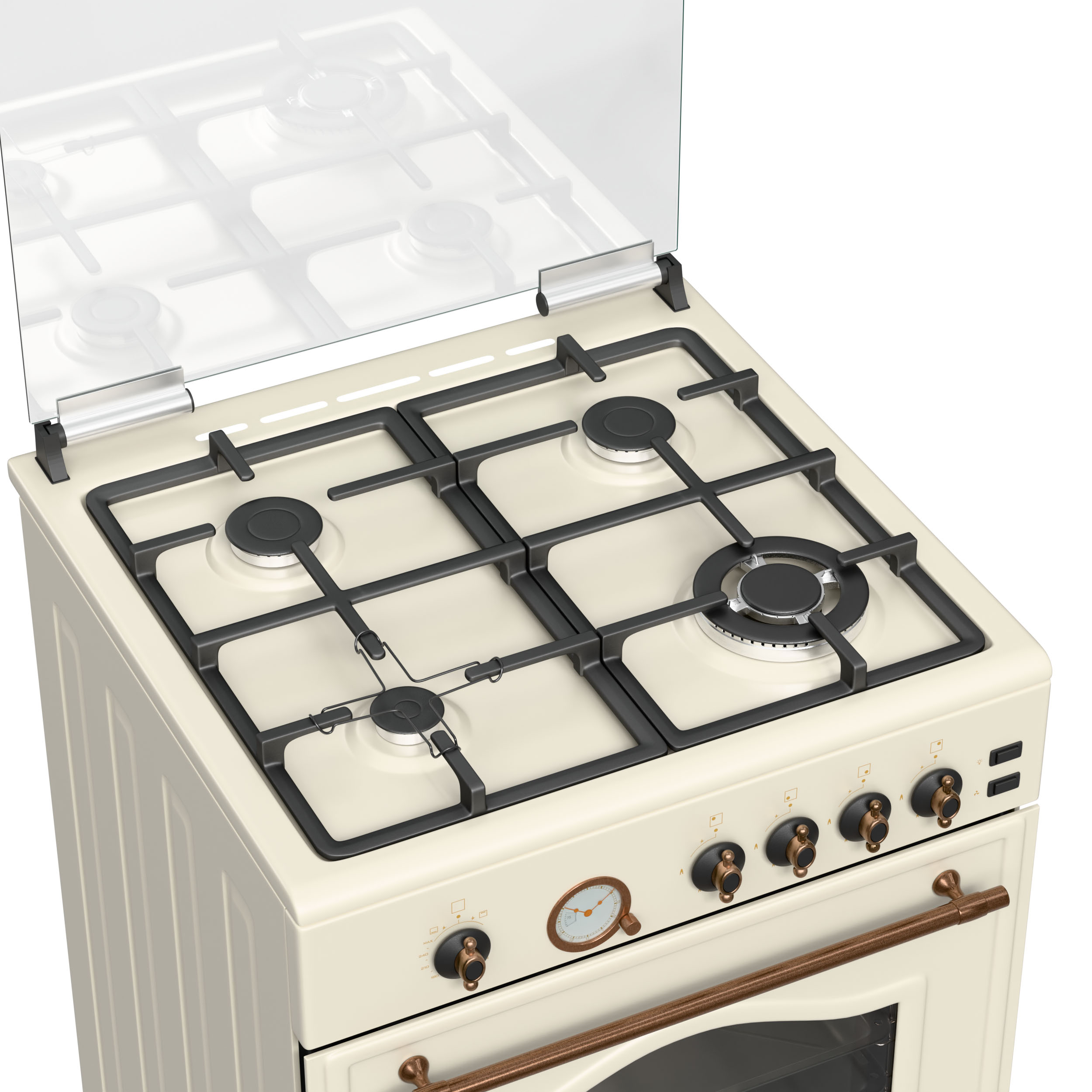 ΚΟΥΖΙΝΑ ΑΕΡΙΟΥ TGS 4111 RUSTIC BEIGE MULTIGAS - Εικόνα 2