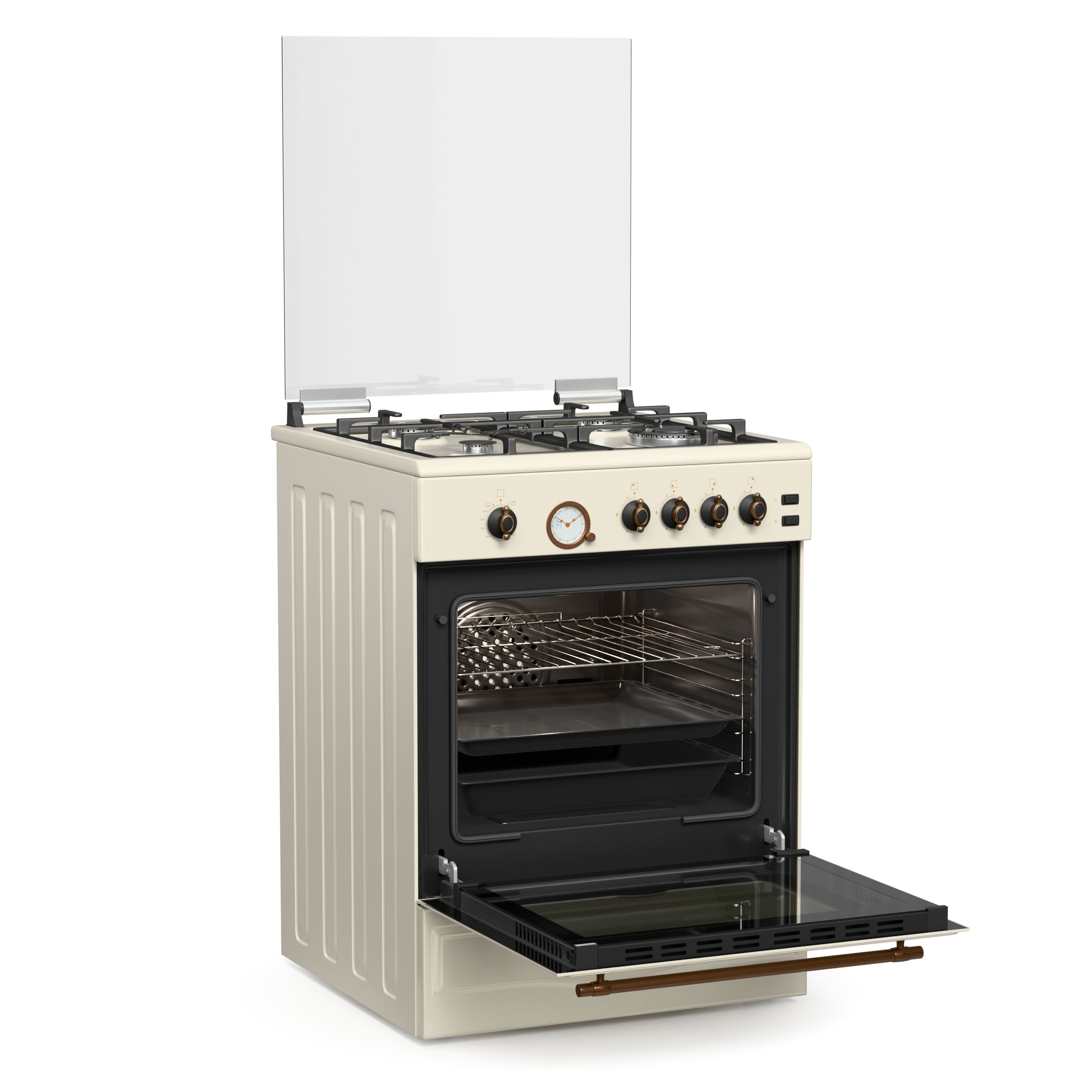 ΚΟΥΖΙΝΑ ΑΕΡΙΟΥ TGS 4111 RUSTIC BEIGE MULTIGAS - Εικόνα 5