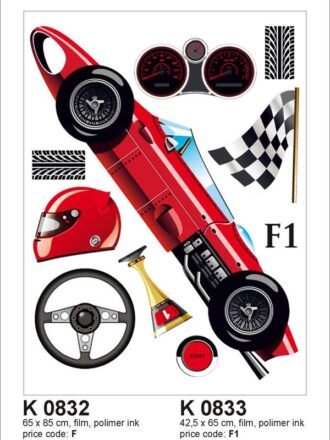 833K ΣΤΟΚ Π.Χ ΑΥΤΟΚΟΛΛΗΤΟ ΤΟΙΧΟΥ F1 WALLDECO Α&G NewPlan