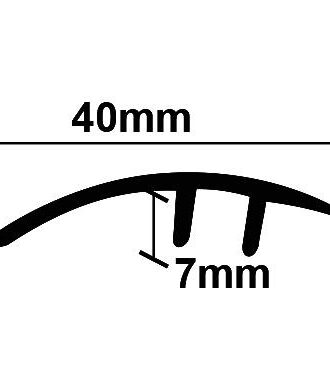 ΠΡΟΦΙΛ LAMINATE ΑΝΙΣΟΠΕΔΟ ΑΣΗΜΙ   40Χ2750mm NewPlan