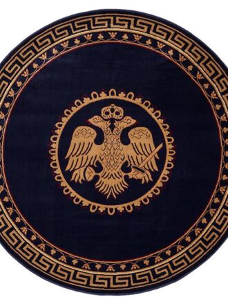 ΧΑΛΙ ΕΚΚΛΗΣΙΑΣΤΙΚΟ ATHOS 2128 BLUE ΡΟΤΟΝΤΑ - 200X200  NewPlan