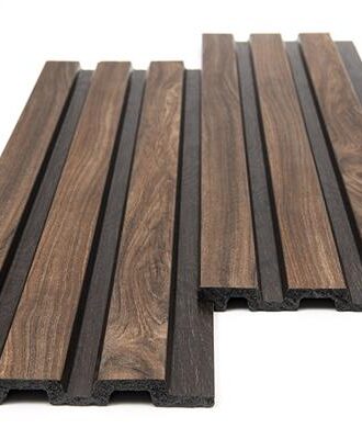 PS PANEL ΜΕ 3D ΠΗΧΑΚΙΑ 54 PIANO 12/122/2900mm WALNUT/DARK BROWN NewPlan